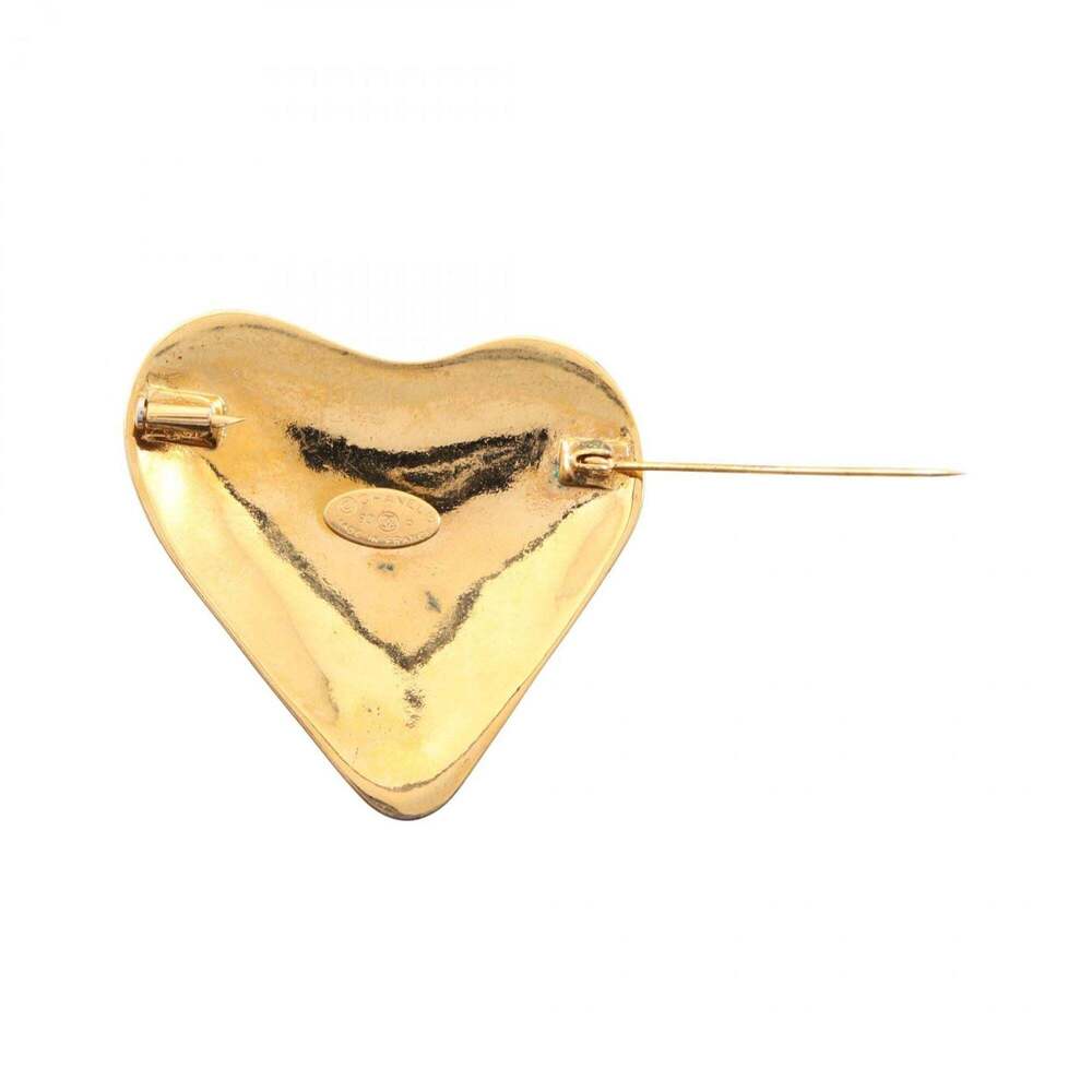 CHANEL Authentic Gold Logo Brooch - Picture 2 of 6